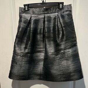Chic Black and Gray Textured Skirt